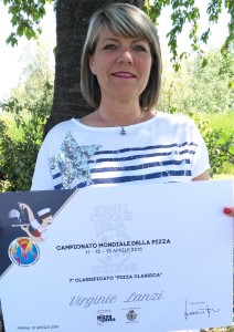 Virginie Lanzi 7° classificato "Pizza Classica" Campionato mondiale della pizza 2016 Parma