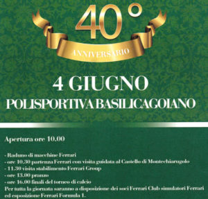 40° anniversario Polisportiva Basilicagoiano 2017