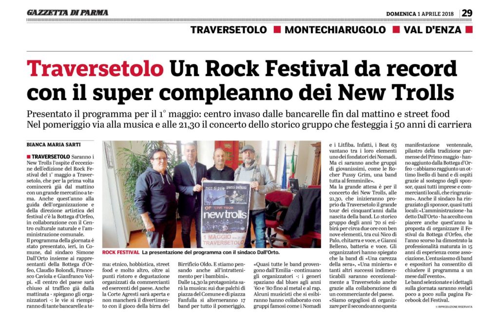 Concerto 1° Maggio 2018 - Rock in Traversetolo