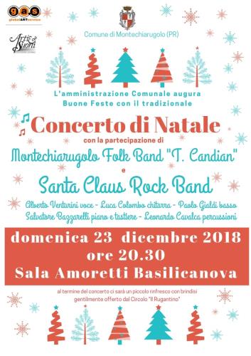 Concerto di Natale sala Amoretti Basilicanova Montechiarugolo