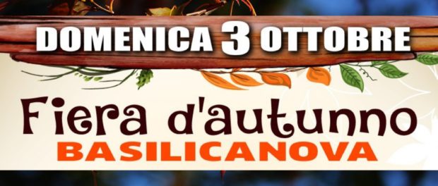 Fiera d'autunno a Basilicanova 2021 organizzata dalla Pro Loco