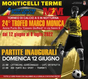  24° Torneo Marco Monica, Punto Blu Monticelli Terme 2022