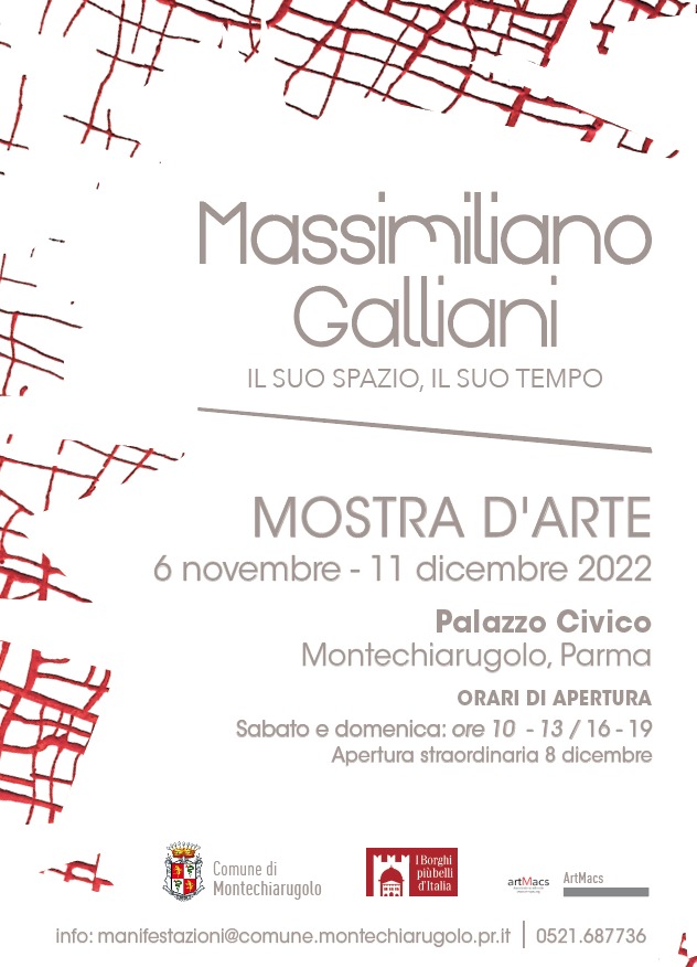 Massimiliano Galliani, il suo Spazio, il suo Tempo Montechiarugolo (PR) 2022