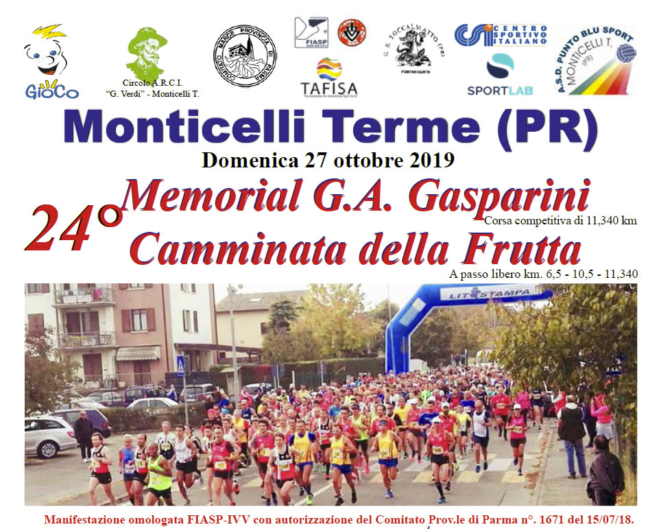 Monticelli Terme (PR) - 24° Memorial Gasparini camminata della frutta