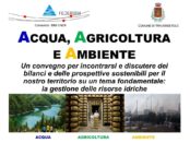 Convegno "Acqua, Agricoltura e Ambiente"Traversetolo 2019