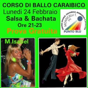 Inizio Corsi Salsa & Bachata Monticelli Terme Punto Blu 2020