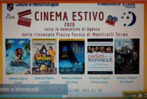 Agosto a Monticelli Terme cinema all'aperto 2020