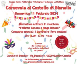 Carnevale 2024 al Castello di Bianello 