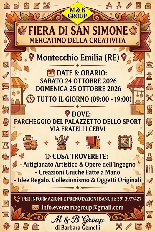 Fiera di San Simone 2026 Montecchio Emilia RE